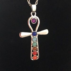 Beautiful silver plated ankh symbol
